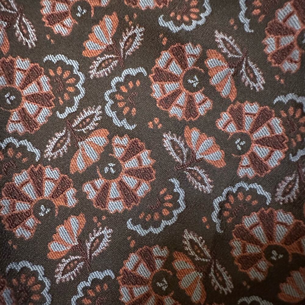 Anthropologie the essential slim brown floral print pants size 2 - Picture 6 of 14